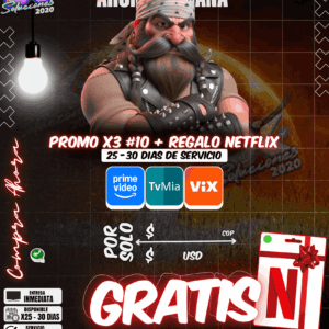 Promo x3 #10 con Regalo Netflix
