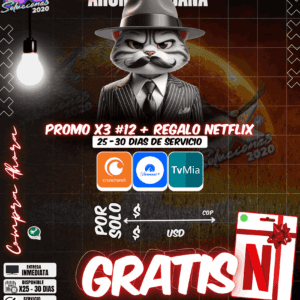 Promo x3 #12 con Regalo Netflix