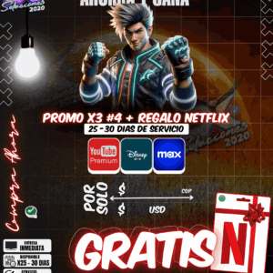 Promo x3 #4 con Regalo Netflix