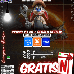 Promo x3 #8 con Regalo Netflix
