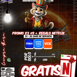 Promo x3 #9 con Regalo Netflix