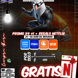Promo x4 #1 con Regalo Netflix