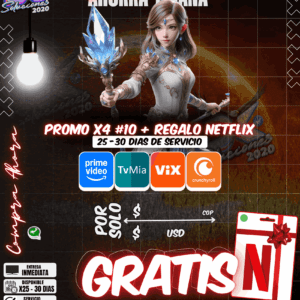 Promo x4 #10 con Regalo Netflix