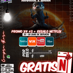 Promo x4 #3 con Regalo Netflix