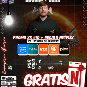 Promo x5 #10 con Regalo Netflix